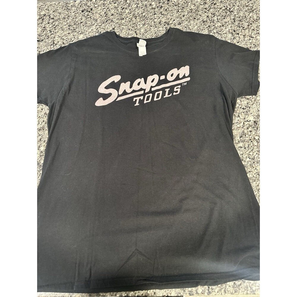 Snap-on Tools Women’s 3XL Black Pink Glitter Logo Fitted Graphic T-Shirt